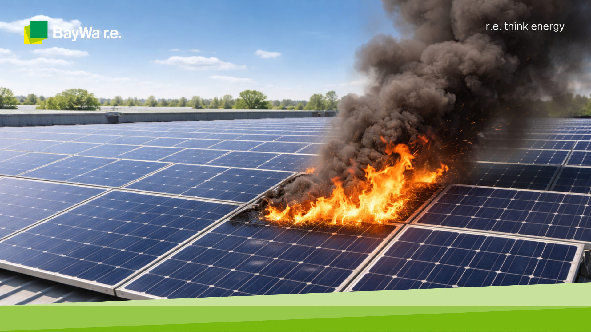 Płonące moduły PV